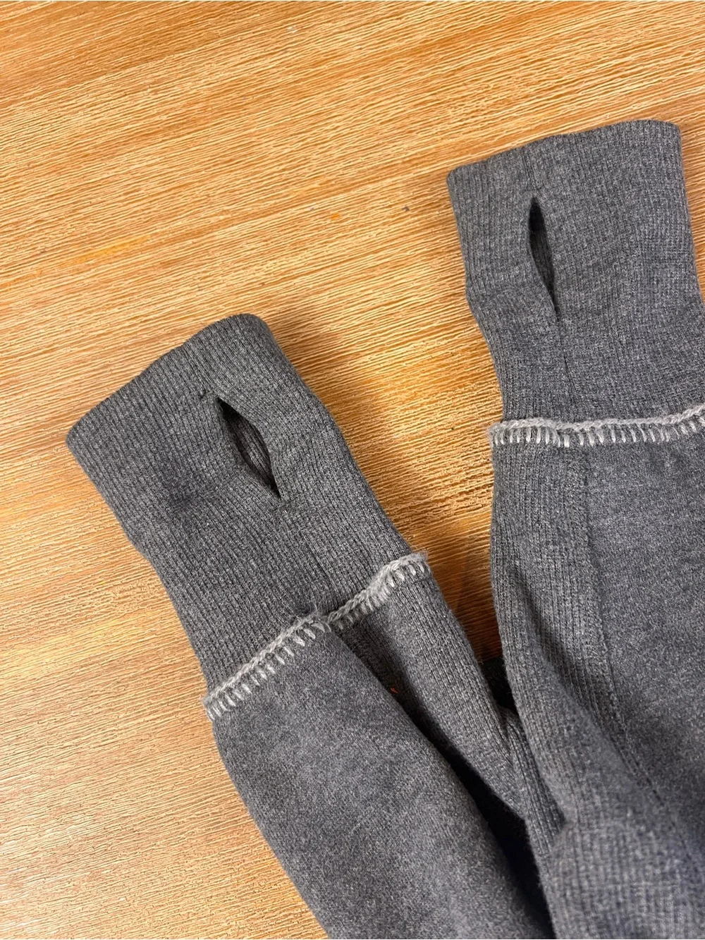 lululemon athletica Gray Hoodie with Yellow Patterned Panels